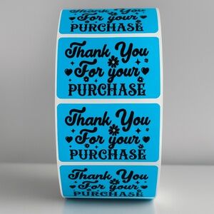 Thank You For Your Purchase Stickers – Labels for Packaging, Boutique